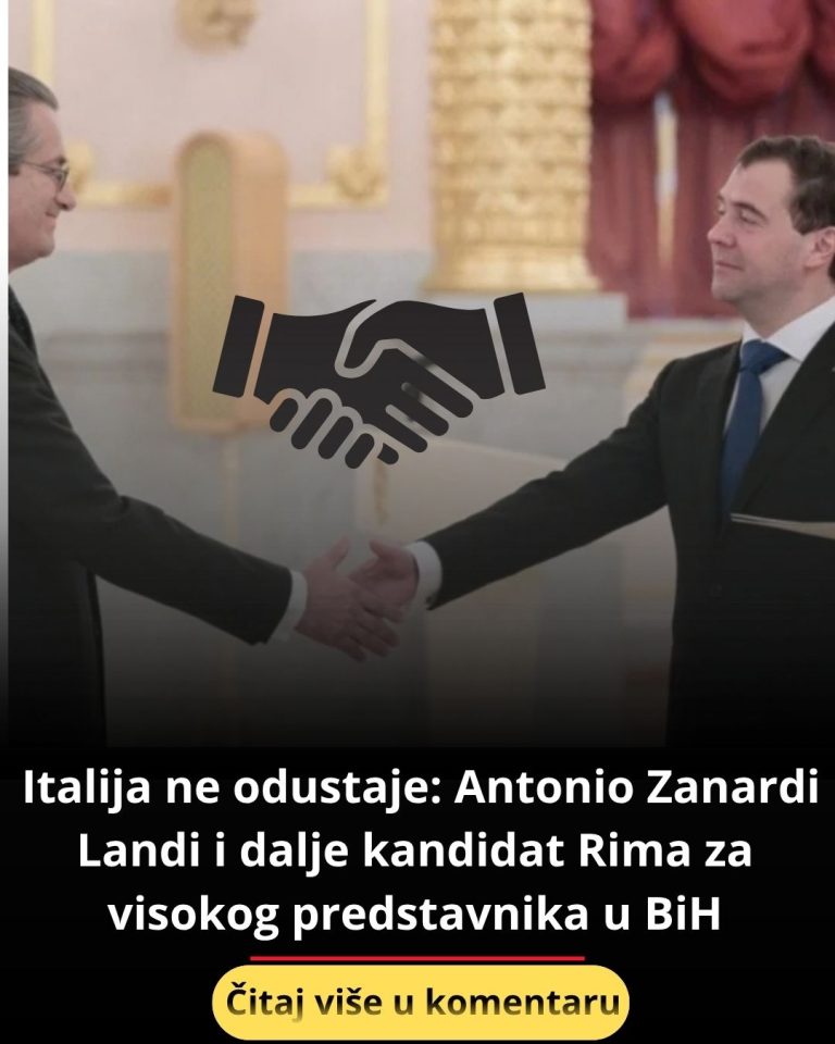 Zvanično iz Rima: Antonio Zanardi Landi ostaje u igri za funkciju visokog predstavnika u BiH