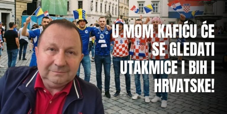 Pozitivan primjer iz Srednje Bosne: Drago Vuković u svom kafiću okuplja navijače dvije reprezentacije