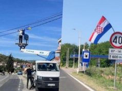 Nove tenzije na jugu zemlje: U Čapljini skinute državne zastave, postavljene hrvatske